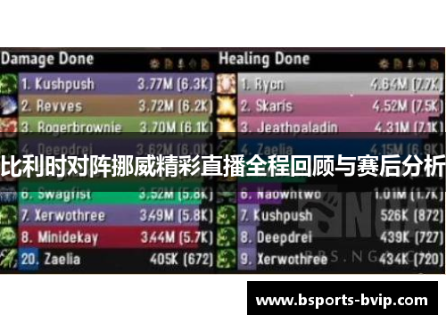 比利时对阵挪威精彩直播全程回顾与赛后分析
